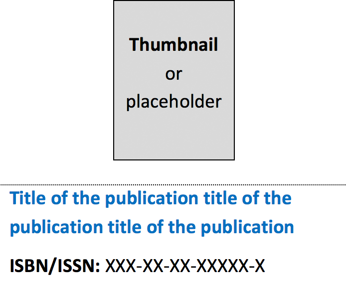 Option 1: Image of thumbnail with metadata